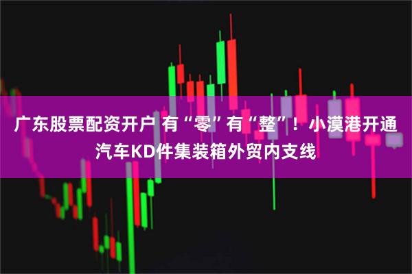 广东股票配资开户 有“零”有“整”！小漠港开通汽车KD件集装箱外贸内支线
